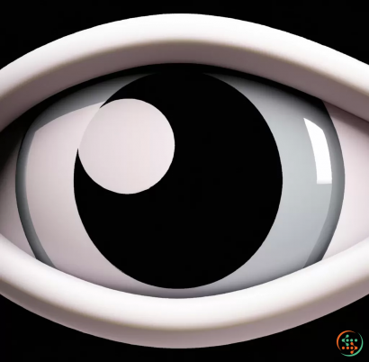 Icon - 3D rendering of silent eye