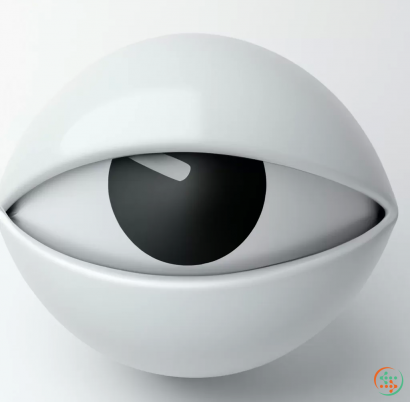 Icon - 3D rendering of silent eye