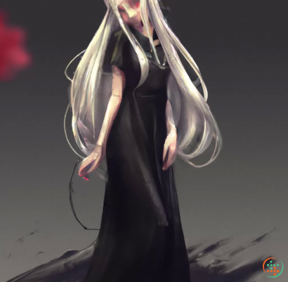 A person in a white dress