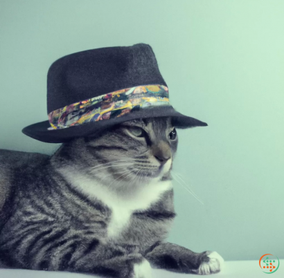 A cat wearing a hat