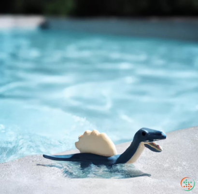 A penguin with a slice of bread on its head