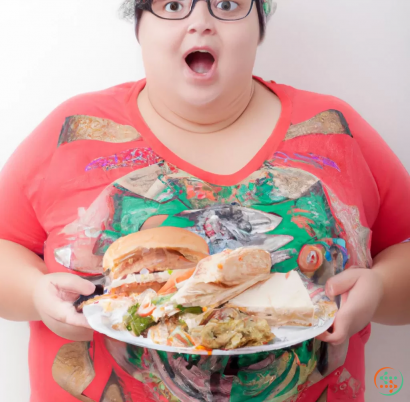 A person holding a plate of food