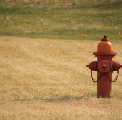 A fire hydrant in a field