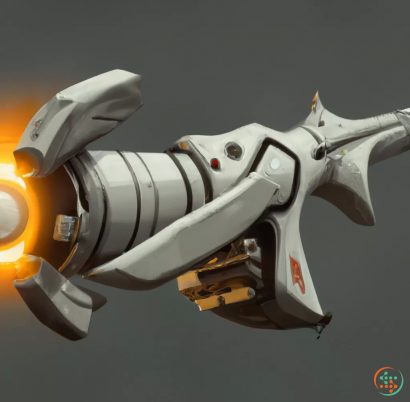 A white and grey robot