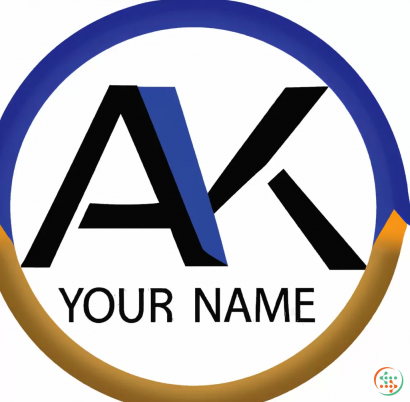 Logo - A logo a cercle with insade a V and a K