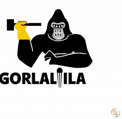 Logo - Digital Art of a logo with a gorilla and hammer