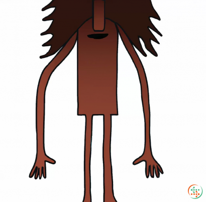 Icon - a man with two long arms and two long legs and his whole body is covered with thick dark brown colored hair with a shade of red on his body and tall and has a sunken head