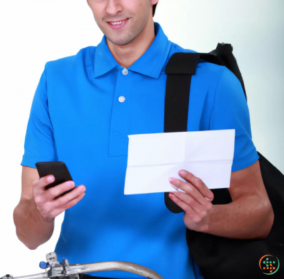 A person holding a phone and a paper