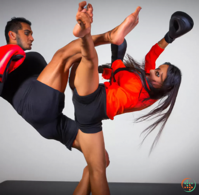 A man and woman dancing