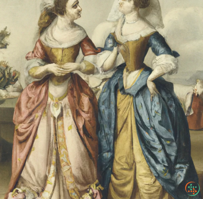 A couple of women in dresses