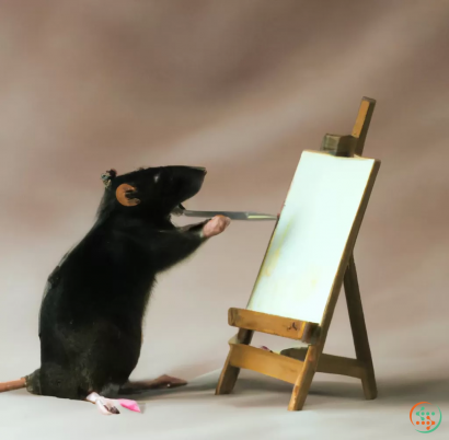 A dog drawing on a white board