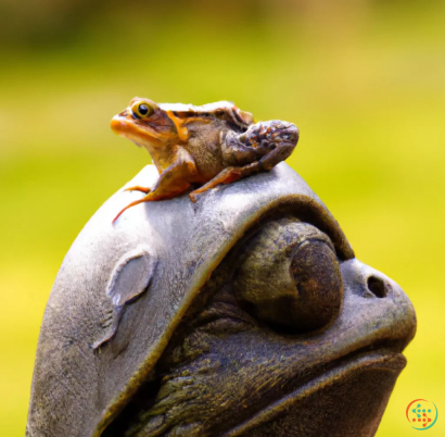 A frog on a hippo