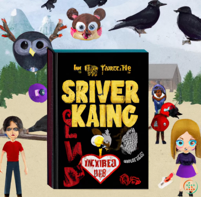 A book cover with a cartoon character