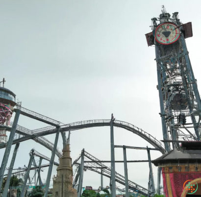 A large clock tower