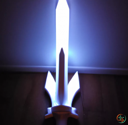 A rocket in the sky