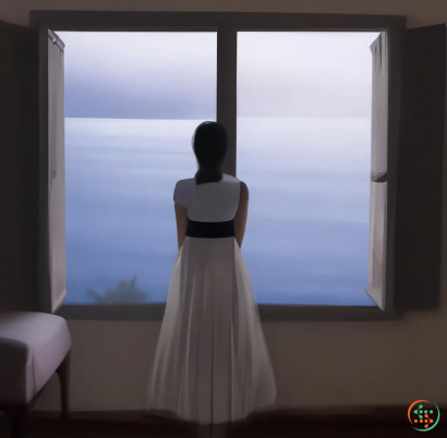 A person in a white dress