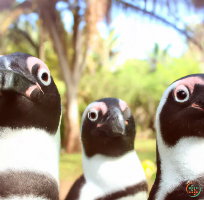 A group of birds looking at the camera