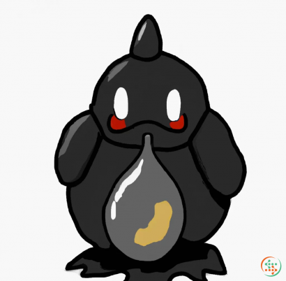 Icon - An oil and sludge Pokémon, black