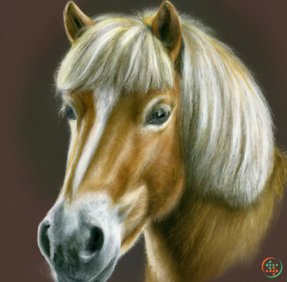 A horse with a human face