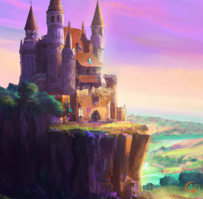 A castle on a cliff