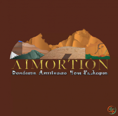 Logo - Photorealistic arizona Mountain Side Construction Logo