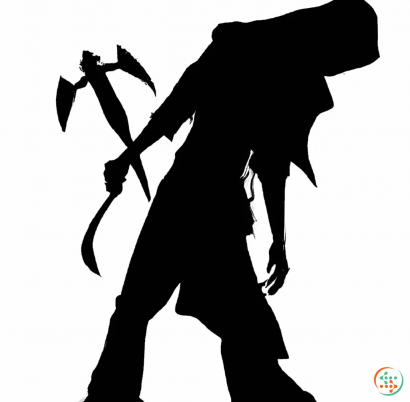 A silhouette of a person