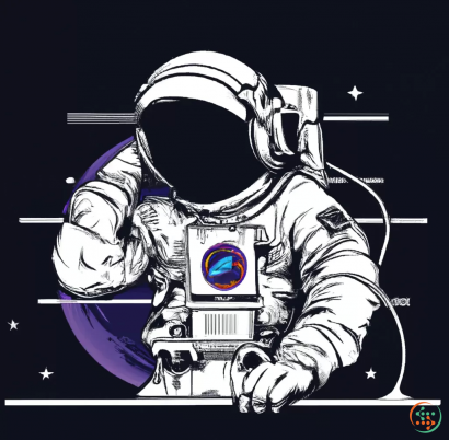 Logo - Astronaut space techno music