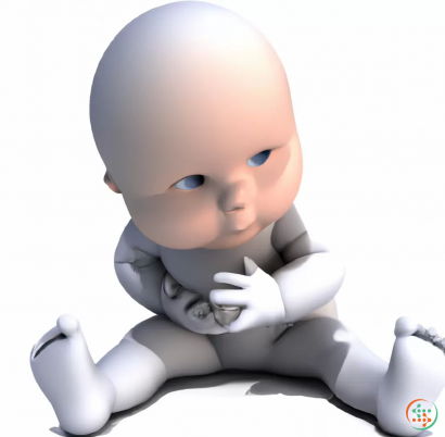 A toy figurine of a baby