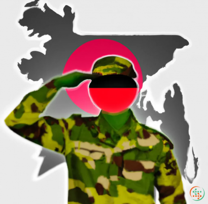 A green and red object