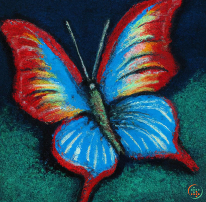 A colorful butterfly with wings