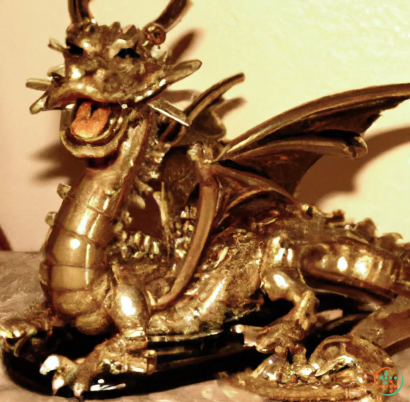 A statue of a dragon