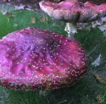 A pink and green rock