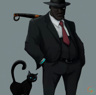 A man in a suit and tie holding a gun