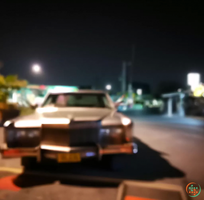 A police car on the street