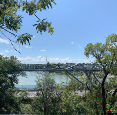 A bridge over a river