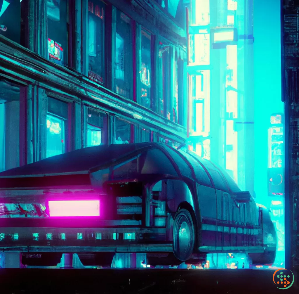 Car cyberpunk artificial design