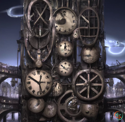 A large collection of clocks
