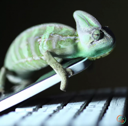 A green frog on a white surface