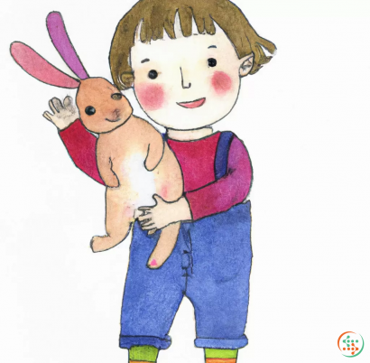 A person holding a doll