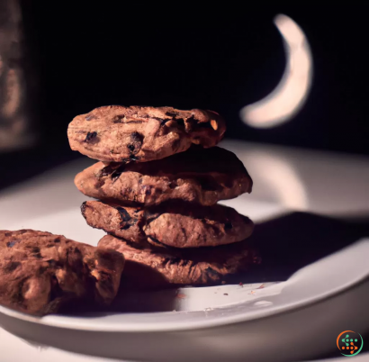 A plate of cookies