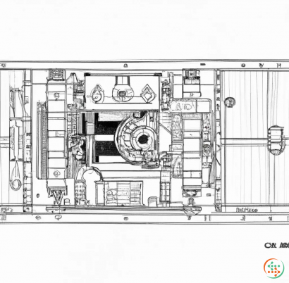 Diagram - compact muon solenoid detector  in a cutaway as a minilmalist lgo curtoon black and white