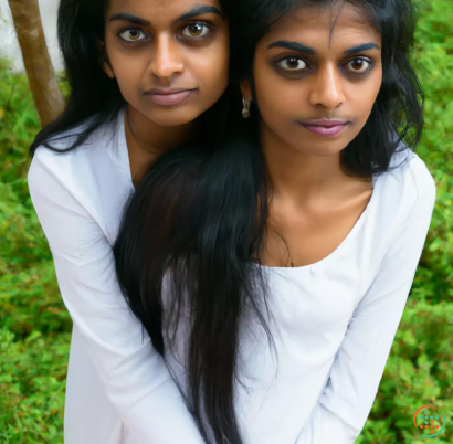 Two women taking a selfie