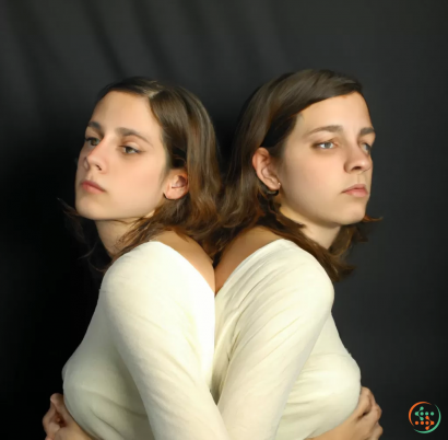 A couple of women posing for the camera