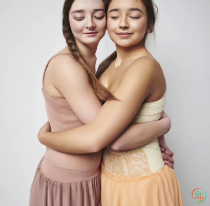 Two women wearing dresses