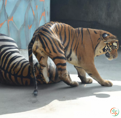 A couple of tigers walking