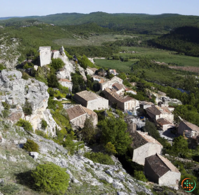 A village in the mountains