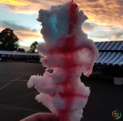 A hand holding a cone of ice cream