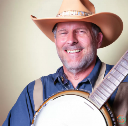 A man wearing a cowboy hat and holding a shield