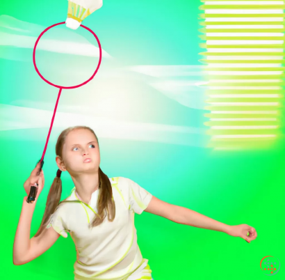 A girl holding a pink hoop