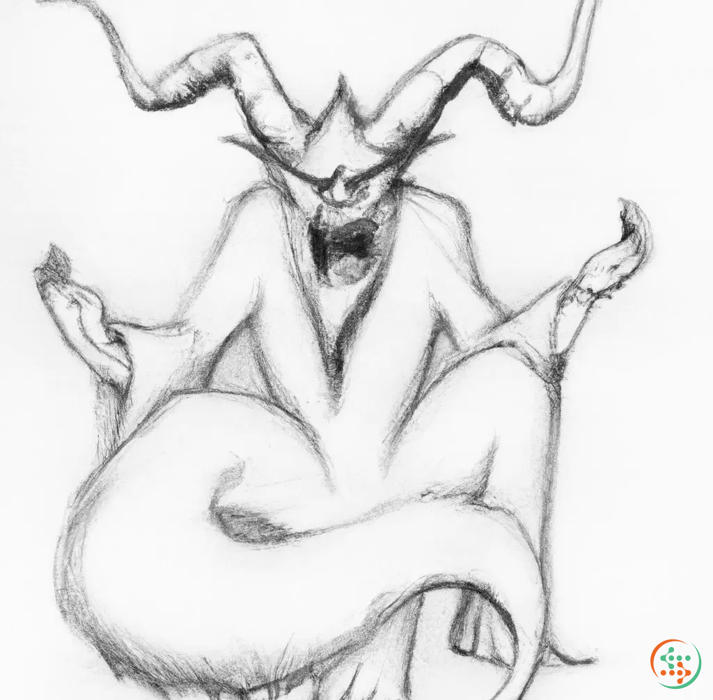 demon pencil drawings